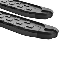 Side steps for Audi Q5 II FY 80A 2017-2024 NS006 Black Aluminum Plastic