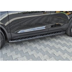 Side steps for Audi Q5 II FY 80A 2017-2024 NS006 Black Aluminum Plastic