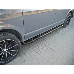 Side steps for Toyota RAV4 (XA50) 2019-2026 | NS006 Black Aluminum Plastic