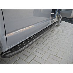 Side steps for Toyota RAV4 (XA50) 2019-2026 | NS006 Black Aluminum Plastic