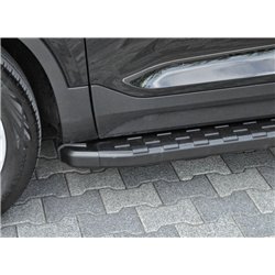 Side steps for Toyota RAV4 (XA50) 2019-2026 | NS006 Black Aluminum Plastic