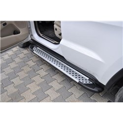 Side steps for Mazda CX-5 II KF 2017-2024 AB004 Aluminum Plastic