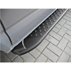 Side steps for Mazda CX-5 II (KF) 2017-2024 | AB005 Black Aluminum Plastic