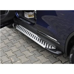 Side steps for Mazda CX-5 II KF 2017-2024 AB007 Aluminum Plastic