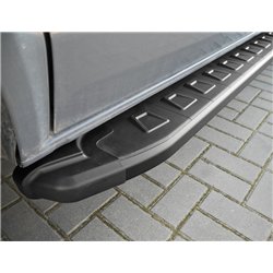 Side steps for Mazda CX-5 II (KF) 2017-2024 | NS003 Black Aluminum Plastic