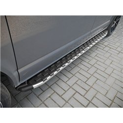 Side steps for Mazda CX-5 II KF 2017-2024 NS005 Aluminum Plastic