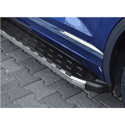 Side steps for Mazda CX-5 II KF 2017-2024 NS005 Aluminum Plastic