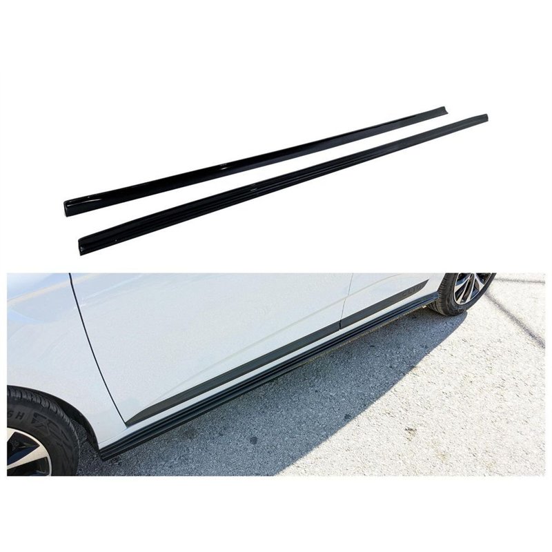 Side skirt extensions for Renault Clio Hatchback V RJA/BJA BF/B7 2019-2025