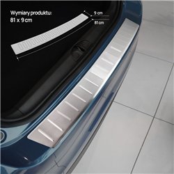 Rear bumper trim for Hyundai i10 Hatchback III AC3 2020-2025 Silver steel