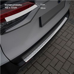 Rear bumper trim for Toyota RAV4 (XA50) 2019-2026 | Chrome steel