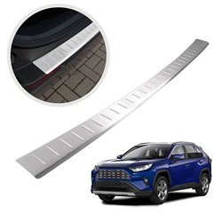 Rear bumper trim for Toyota RAV4 (XA50) 2019-2026 | Silver steel