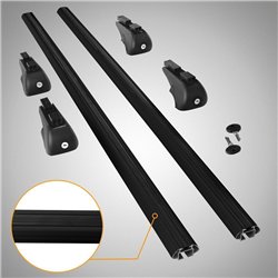 Roof rack for Toyota RAV4 XA50 2019-2026 Boldbar Alpha V1 Black Aluminum