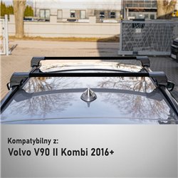 Bagażnik dachowy do Volvo V90 Kombi II V542 P 2016-2025 Alumini