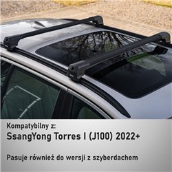 Roof rack for SsangYong Torres I J100/U100 2022-2025 Elegance V2 Aluminum