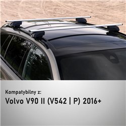 Roof rack for Volvo V90 Station Wagon II V542 P 2016-2025 Solidbar Beta V2