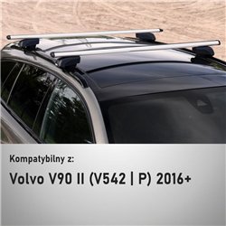 Bagażnik dachowy Volvo V90 Kombi II V542 P 2016-2025 Boldbar Beta V2 Lit