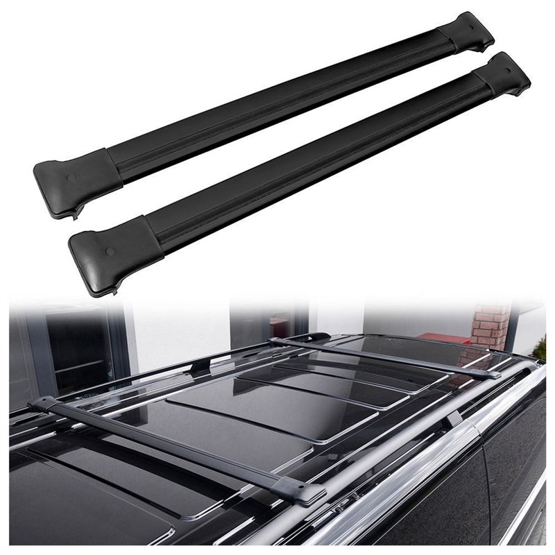 Roof rack for Toyota RAV4 (XA50) 2019-2026 | Elegance V1 Black Aluminum