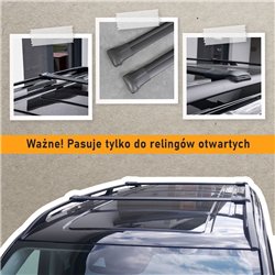 Roof rack for Toyota RAV4 (XA50) 2019-2026 | Elegance V1 Black Aluminum