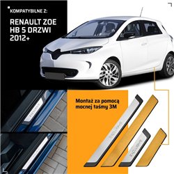 Listwy progowe uniwersalne Renault Clio Hatchback V RJA/BJA BF/B7 2019-2