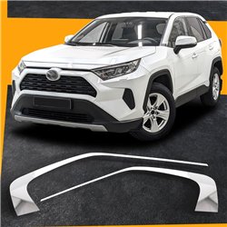 Front grille trims for Toyota RAV4 (XA50) 2019-2026 | Chrome steel