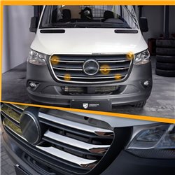 Front grille trims for Toyota RAV4 (XA50) 2019-2026 | Chrome steel