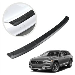 Rear bumper trim for Volvo V90 Station Wagon II V542 P 2016-2025 Black ABS