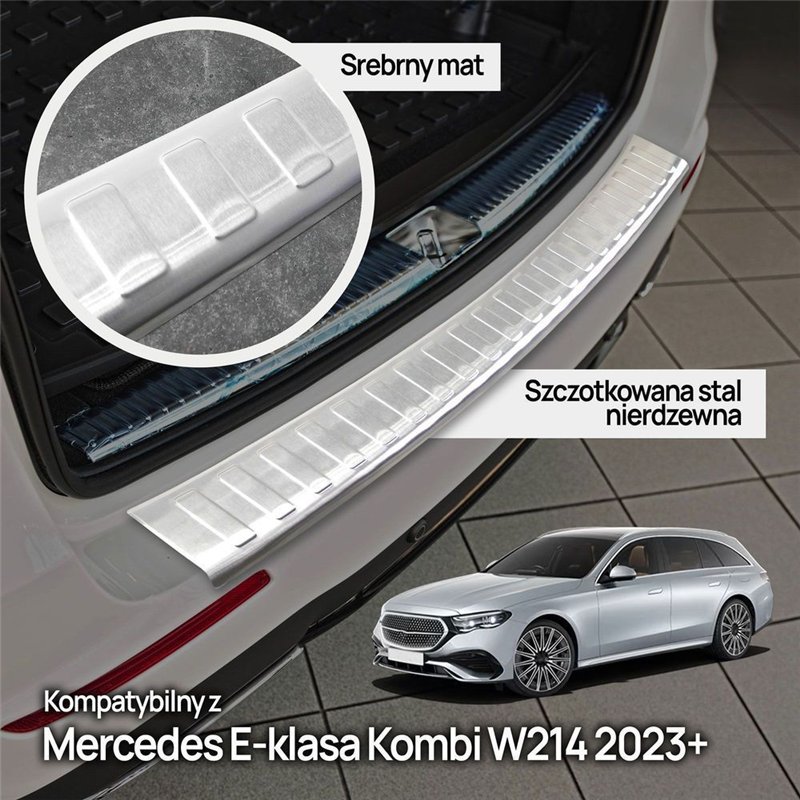 Rear bumper trim for Mercedes E-Class Station Wagon S214 Kombi 2023- steel
