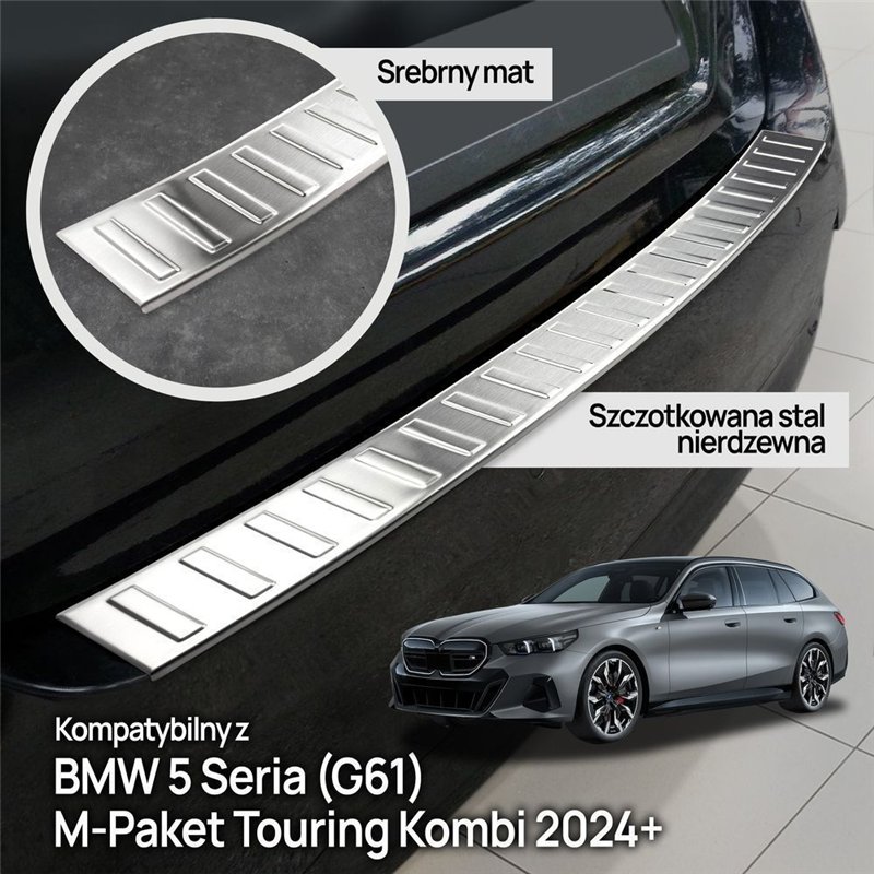 Listwa tylnego zderzaka BMW 5 Seria Touring Kombi G61 M-Paket 2024- stal