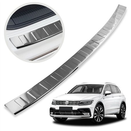 Rear bumper trim for Volkswagen VW Tiguan II AD1/BW 2016-2024 Chrome steel