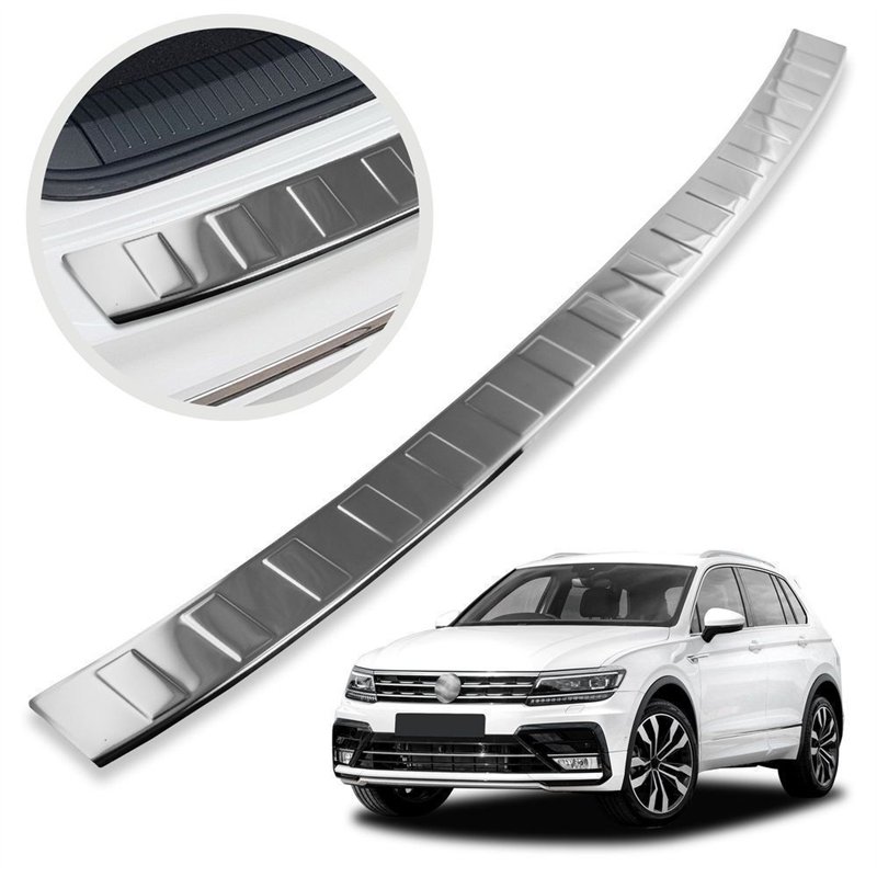 Rear bumper trim for Volkswagen VW Tiguan II AD1/BW 2016-2024 Chrome steel
