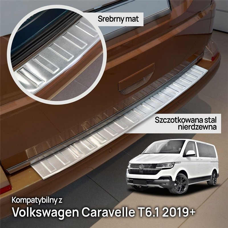 Listwa tylnego zderzaka Volkswagen VW Caravelle 2019-2023 | stal