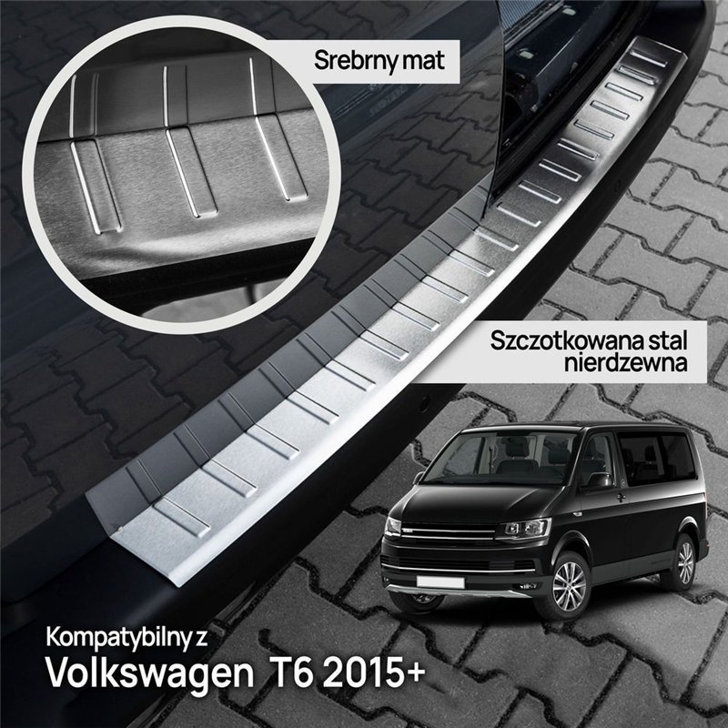 Listwa tylnego zderzaka Volkswagen VW Transporter (T6) 2015-2019 | stal