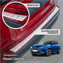 Listwa tylnego zderzaka Nissan Qashqai III PRE-FL 2021-2024 | stal