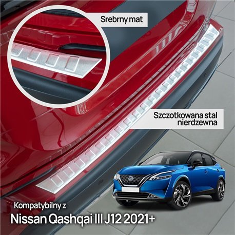 Listwa tylnego zderzaka Nissan Qashqai III PRE-FL 2021-2024 | stal