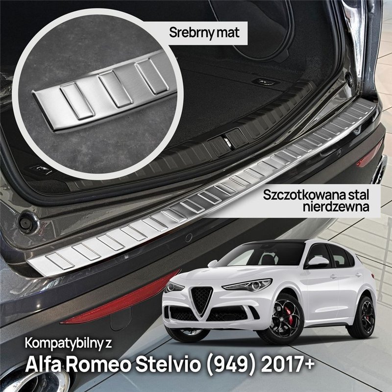 Listwa tylnego zderzaka do Alfa Romeo Stelvio I 2017- | stal