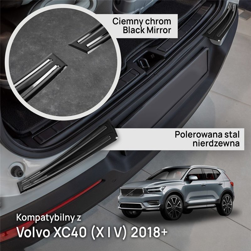 Listwa tylnego zderzaka do Volvo XC40 I (X | V) 2018- stal