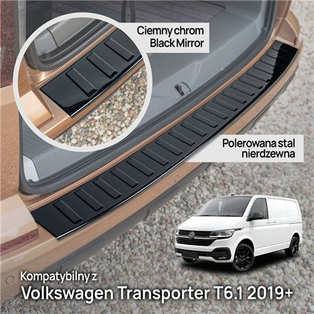 Listwa tylnego zderzaka Volkswagen VW Transporter T6.1 2019-2023 stal