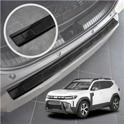 Rear bumper trim for Dacia Duster III DJF 2024- Black chrome steel Piano