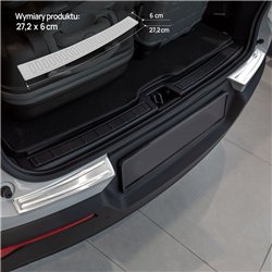 Rear bumper trim for Volvo XC40 I (X | V) 2018- Silver steel