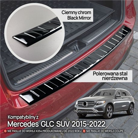 Listwa tylnego zderzaka do Mercedes GLC (X253) 2015-2022 | stal