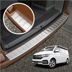 Rear bumper trim for Volkswagen VW California T6.1 2019-2024 Silver steel