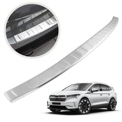 Rear bumper trim for Skoda Enyaq I (NY | SAZ) 2021- Silver steel