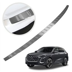 Rear bumper trim for Audi Q5 III (GU) 2025- | Silver steel