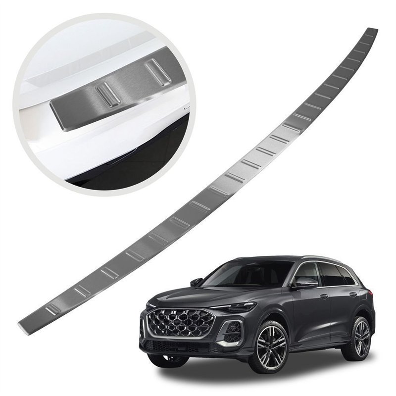 Rear bumper trim for Audi Q5 III (GU) 2025- | Silver steel