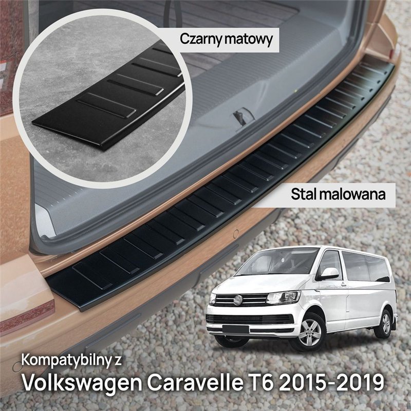 Listwa tylnego zderzaka Volkswagen VW Caravelle (T6) 2015-2019 | stal