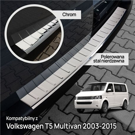 Listwa tylnego zderzaka Volkswagen VW Multivan (T5) 2003-2015 | stal