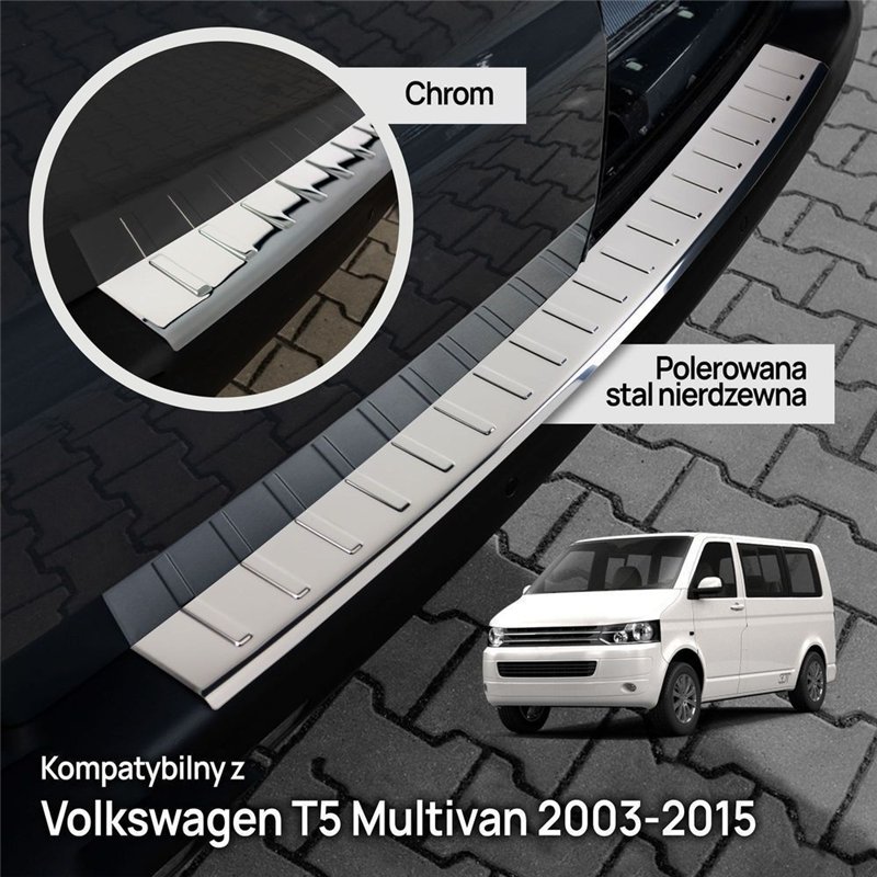 Listwa tylnego zderzaka Volkswagen VW Multivan (T5) 2003-2015 | stal