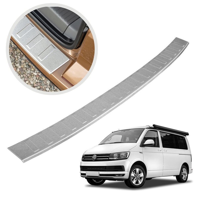Rear bumper trim for Volkswagen VW California T6 2015-2019 Silver steel