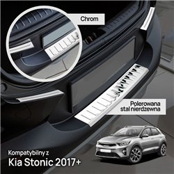Listwa tylnego zderzaka do KIA Stonic (YB) 2017- | Chrom stal