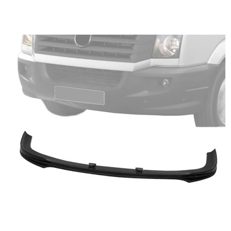 Front splitter for Volkswagen VW Crafter I 2E/2F FL 2011-2016 Black ABS